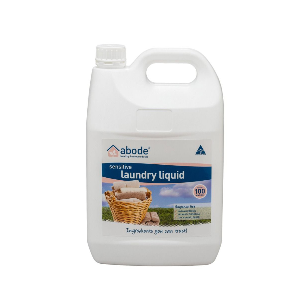 Abode Natural Laundry Liquid 5l Sensitive Fragrance Free Shop Naturally