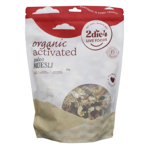 2die4 Live Foods Organic Activated Muesli Paleo 1kg