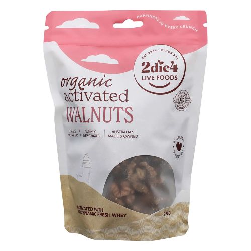 2die4 Live Foods Organic Activated Walnuts with Whey 275g