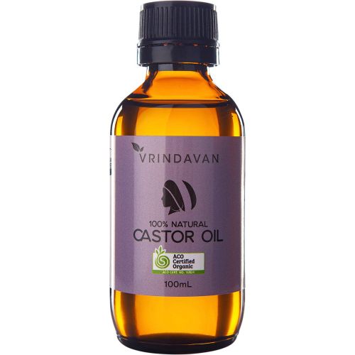 Vrindavan Castor Oil 100% Natural 100ml in glass bottle