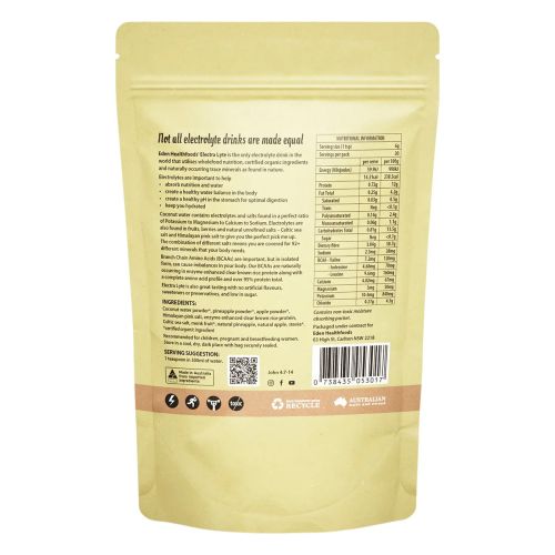 Eden Health Foods Electra-Lyte Pineapple and Apple with Celtic Sea Salt 180g