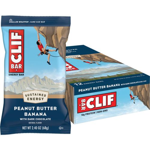 Clif Energy Bar Peanut Butter Banana with Dark Chocolate Box of 12