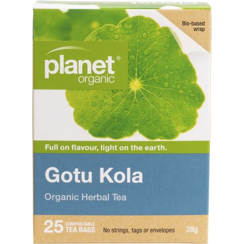 Planet Organic Gotu Kola Herbal Tea Bags 25pk