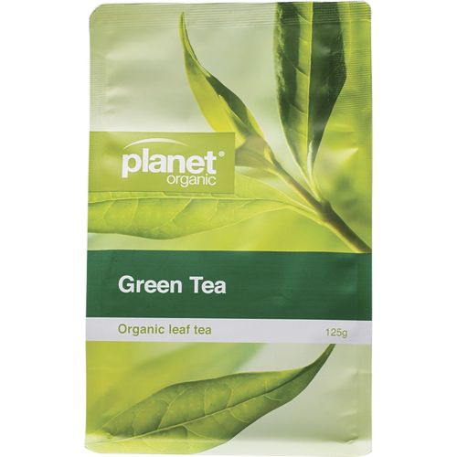 Planet Organic Green Tea Herbal Loose Leaf Tea 125g