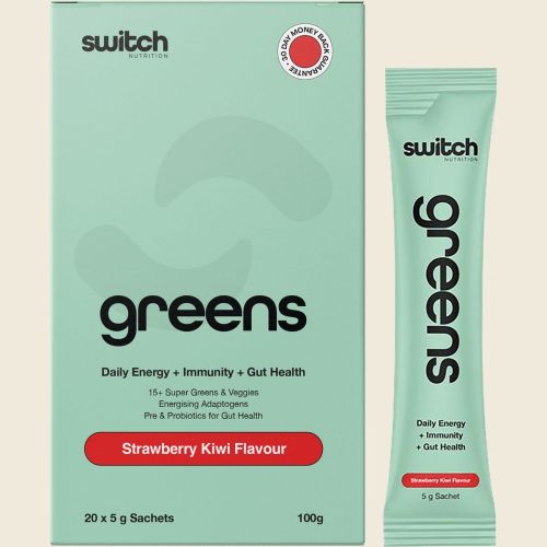 Switch Nutrition Greens Strawberry Kiwi 20 x 5g Sachets
