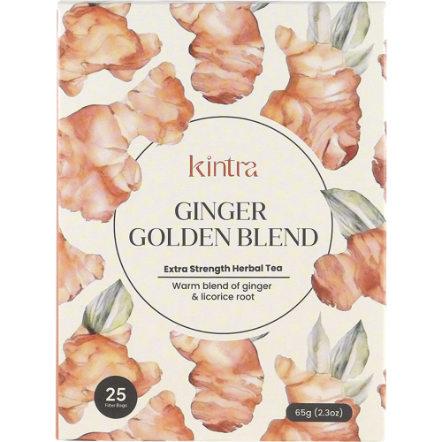 Kintra Blends Herbal Tea Bags Ginger Golden Blend 25 pack