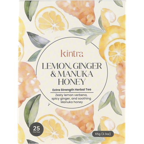 Kintra Blends Herbal Tea Bags Lemon & Ginger with Manuka Honey 25 pack