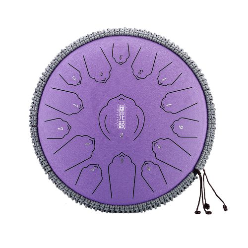 Hluru 15 Note Lotus Tongue Drum Lavender