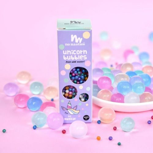 No Nasties Biodegradable Water Beads Unicorn Bubbles 10g