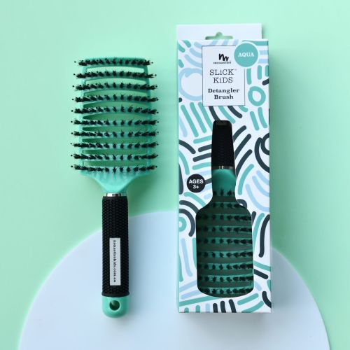No Nasties Hair Detangler Brush in Aqua