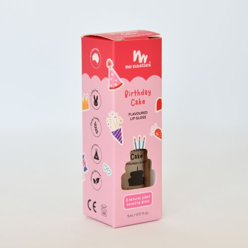 No Nasties Lip Gloss Birthday Cake 5ml