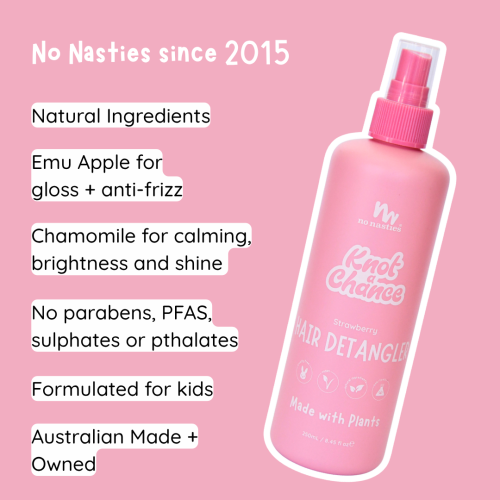 No Nasties Natural Hair Detangler Strawberry 250ml