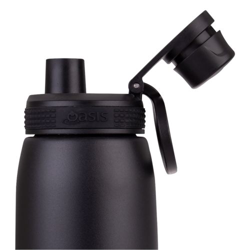 Oasis Insulated Water Bottle Replacement Screw Cap Black