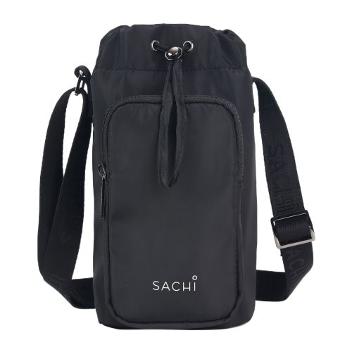 Sachi Crossbody Lite Insulated Water Bottle Bag Black