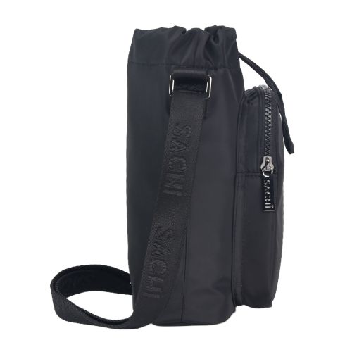 Sachi Crossbody Lite Insulated Water Bottle Bag Black