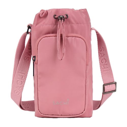 Sachi Crossbody Lite Insulated Water Bottle Bag Blush Pink