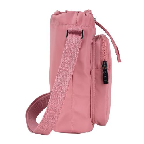 Sachi Crossbody Lite Insulated Water Bottle Bag Blush Pink
