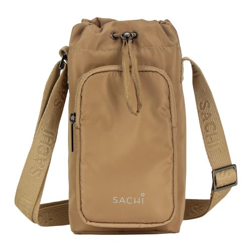 Sachi Crossbody Lite Insulated Water Bottle Bag Latte
