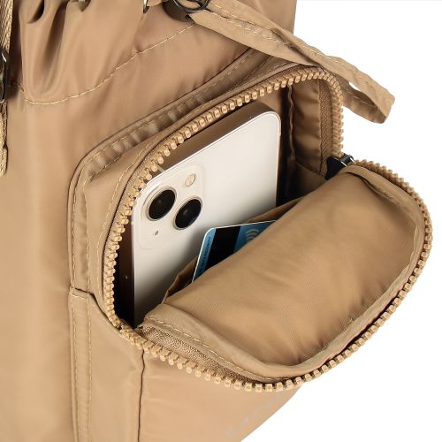 Sachi Crossbody Lite Insulated Water Bottle Bag Latte