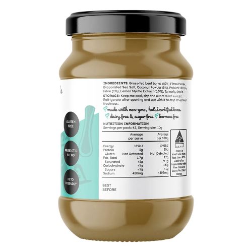 The Broth Sisters Beef Bone Broth Concentrate Coconut & Lemon Myrtle 420g