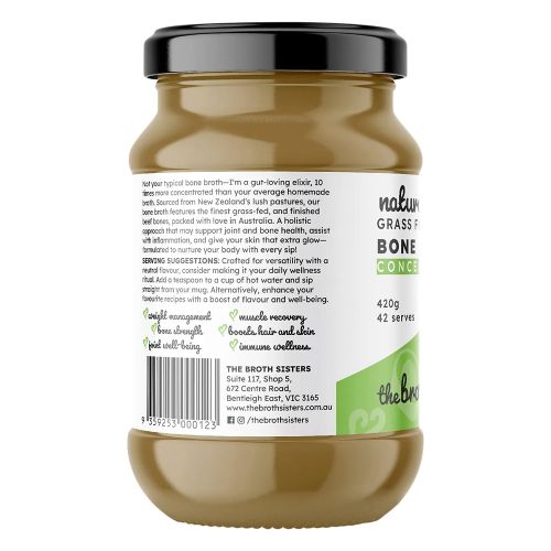 The Broth Sisters Beef Bone Broth Concentrate Natural 420g 6 Pack