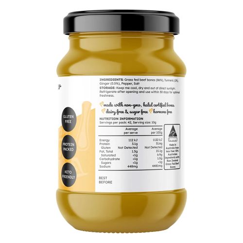 The Broth Sisters Beef Bone Broth Concentrate Turmeric & Ginger 420g