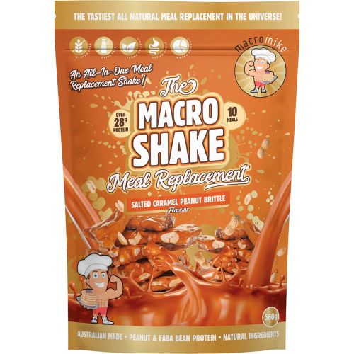 Macro Mike The Macro Shake Meal Replacement Salted Caramel Peanut 560g