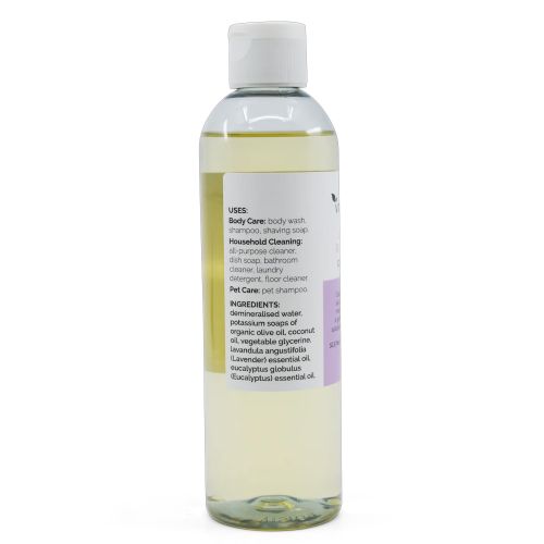 Vrindavan Castile Soap Lavender & Eucalyptus 250ml