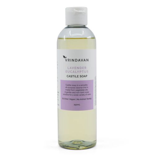Vrindavan Castile Soap Lavender & Eucalyptus 250ml