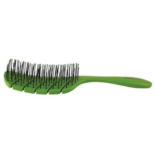 Bass Brushes Eco Flex Green Detangler Hair Brush