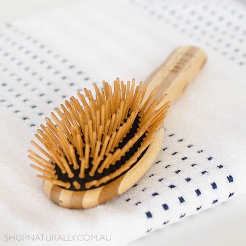 Bass Brushes Bamboo Wood Hair Brush Small Oval