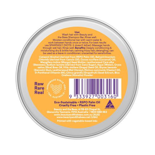 Beauty and the Bees Conditioner Bar Honey Silk 35g
