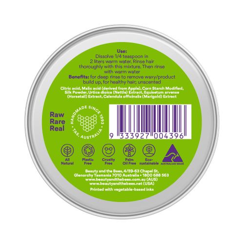 Beauty and the Bees Clarifying Hair Rinse Apple Silk 40g