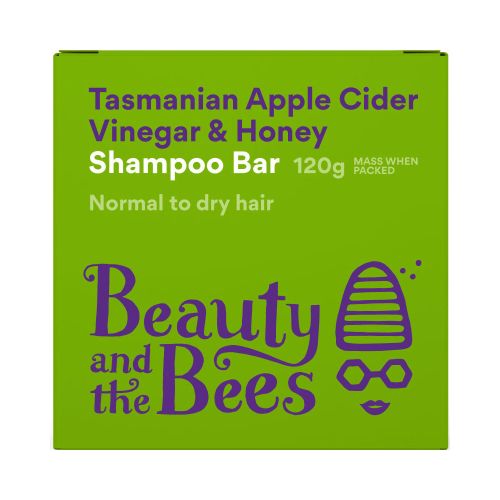 Beauty and the Bees Shampoo Bar Tasmanian Apple Cider Vinegar 120g