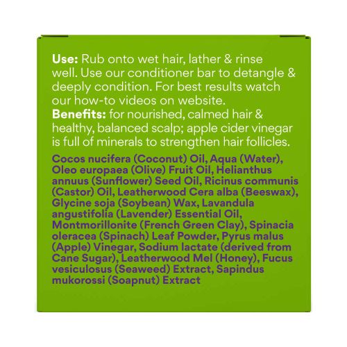 Beauty and the Bees Shampoo Bar Tasmanian Apple Cider Vinegar 120g