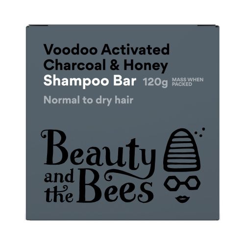 Beauty and the Bees Shampoo Bar Voodoo Activated Charcoal with Mint 120g