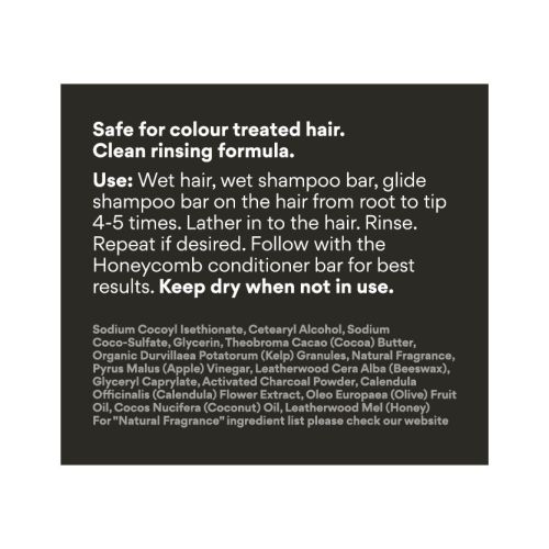 Beauty and the Bees Shampoo Bar pH Balanced Scalp Scrub 100g