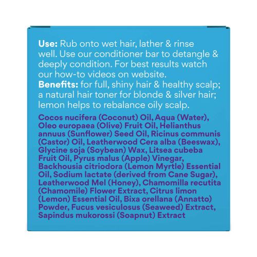 Beauty and the Bees Shampoo Bar Lemon & Chamomile 120g