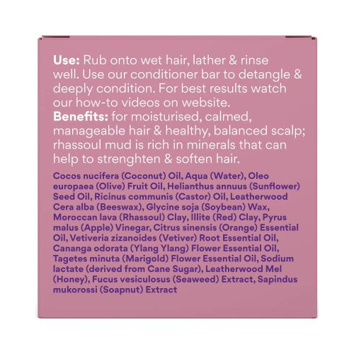 Beauty and the Bees Shampoo Bar Moroccan Mud 120g