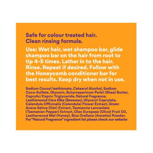 Beauty and the Bees Shampoo Bar pH Balanced for Normal Hair 100g