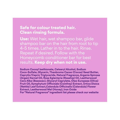 Beauty and the Bees Shampoo Bar pH Balanced for Dry or Frizzy Hair 100g
