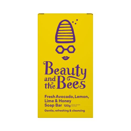 Beauty and the Bees Soap Bar Fresh Avocado, Lemon & Lime 120g