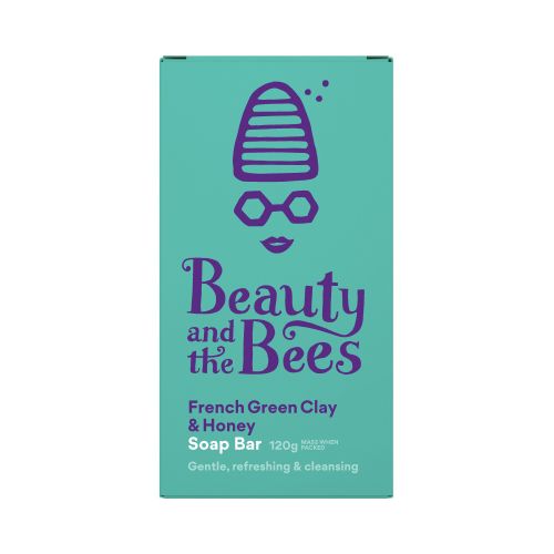 Beauty and the Bees Soap Bar French Green Clay & Leatherwood Honey 120g