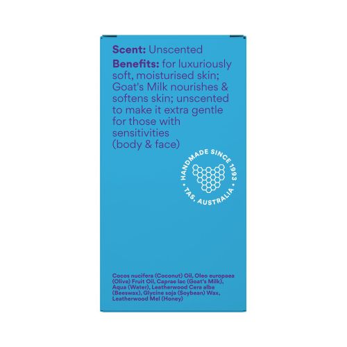 Beauty and the Bees Soap Bar Fresh Tasmanian Goat's Milk 120g