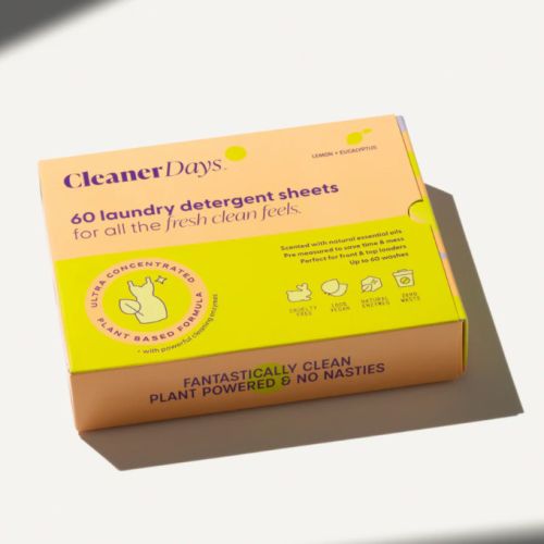 Cleaner Days Laundry Detergent Sheets Lemon + Eucalyptus