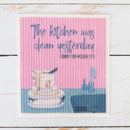 The Happy Sparrow Compostable Dish Cloth LOL 4 Pack