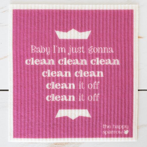 The Happy Sparrow Compostable Dish Cloth Song Puns 12 Pack
