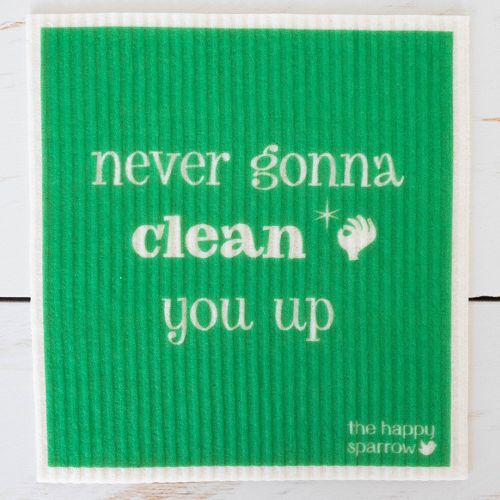 The Happy Sparrow Compostable Dish Cloth Song Puns 12 Pack