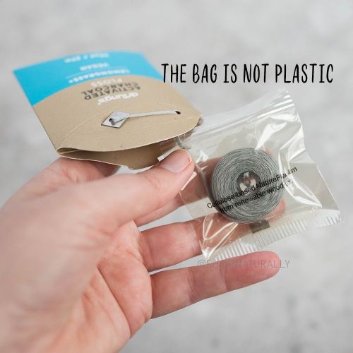 Dr Tung's Vegan Smart Floss with activated charcoal 27m