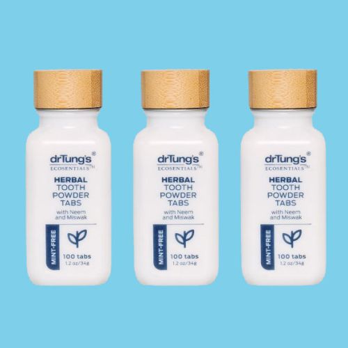Dr Tung's Herbal Tooth Powder Tabs 100 tablets Mint Free